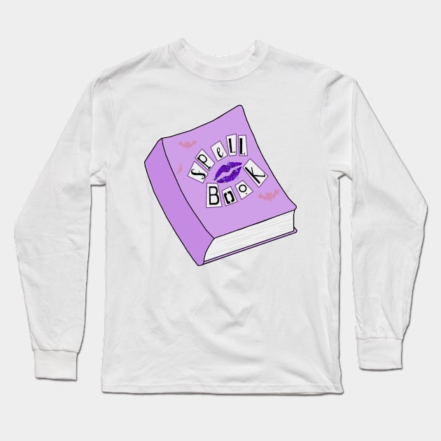 Spell book Long Sleeve T-Shirt by Courteney Valentine